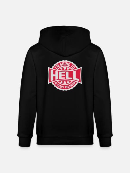 Going to Hell - Stanley/Stella CULTIVATOR  Unisex Organic Hooded Jacket - black