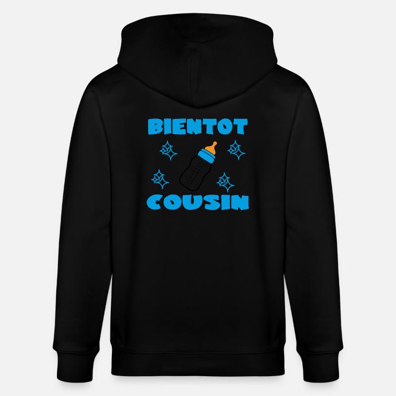 BALDIGER COUSIN - Stanley/Stella Unisex Bio-Kapuzenjacke CULTIVATOR  - Schwarz