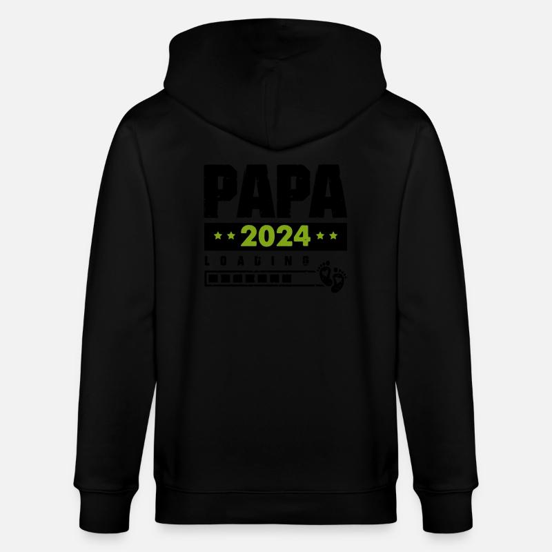 papa 2024 loading - Stanley/Stella Unisex Bio-Kapuzenjacke CULTIVATOR  - Schwarz