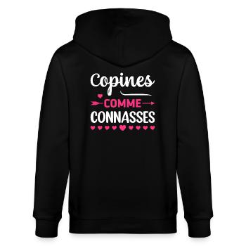 Copines Comme Connasses - Veste à capuche bio CULTIVATOR Stanley/Stella Unisexe - noir - Dos - Anna (173cm)