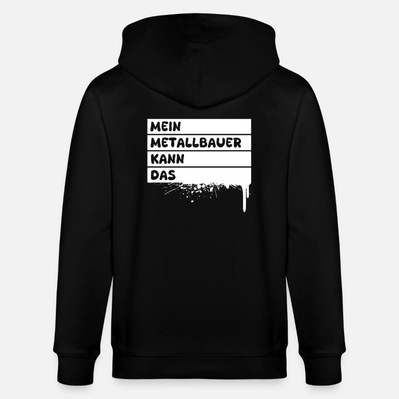 Metallbauer als Beruf - Stanley/Stella Unisex Bio-Kapuzenjacke CULTIVATOR  - Schwarz