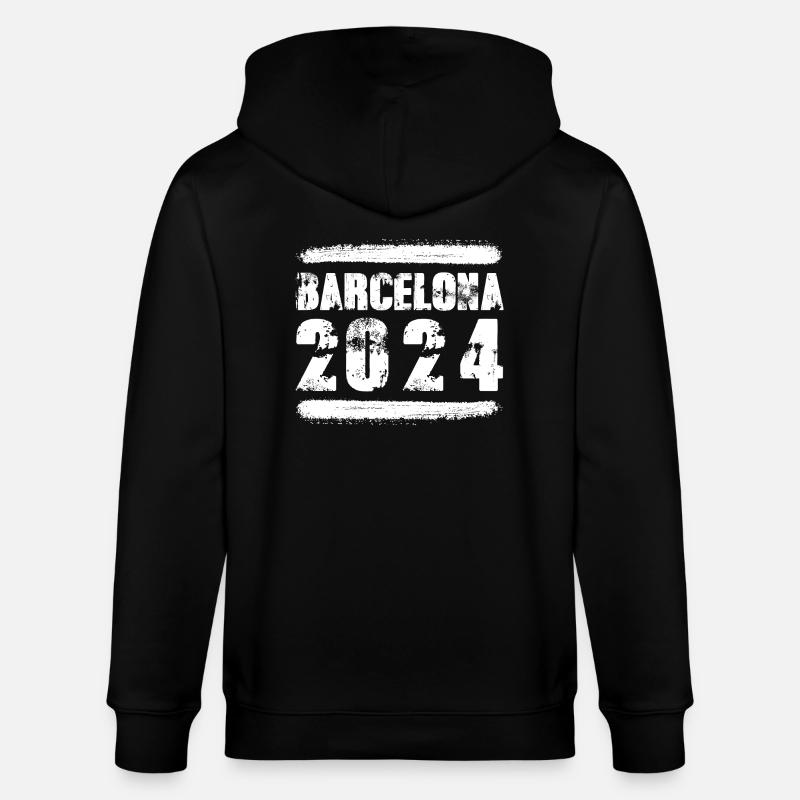L’équipe de Barcelone 2024 - Veste à capuche bio CULTIVATOR Stanley/Stella Unisexe - noir