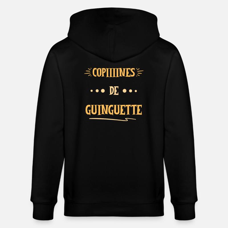 Copines De Guinguette - Veste à capuche bio CULTIVATOR Stanley/Stella Unisexe - noir