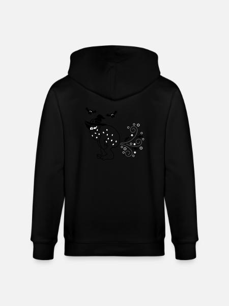 Halloween Monster - Stanley/Stella CULTIVATOR  Unisex Organic Hooded Jacket - black