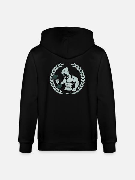 bodybuilder jaguar - Stanley/Stella Unisex Bio-Kapuzenjacke CULTIVATOR - Schwarz