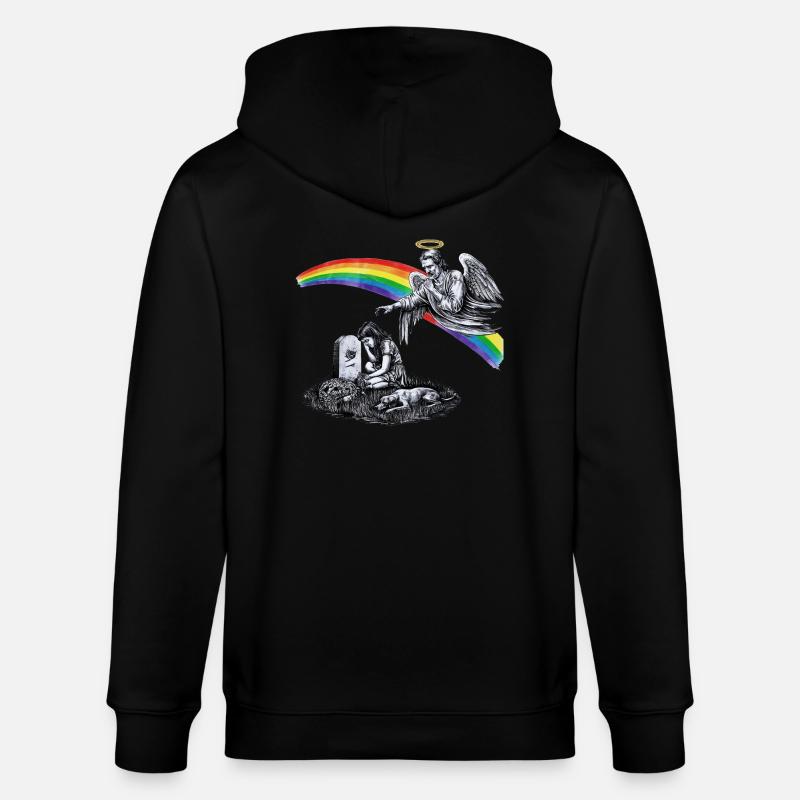 Papa disparu en deuil - Veste à capuche bio CULTIVATOR Stanley/Stella Unisexe - noir