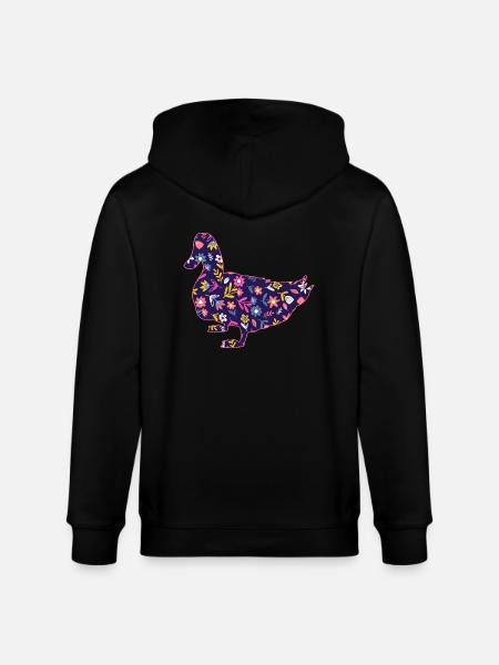 Ducks - Stanley/Stella CULTIVATOR Unisex Organic Hooded Jacket - black