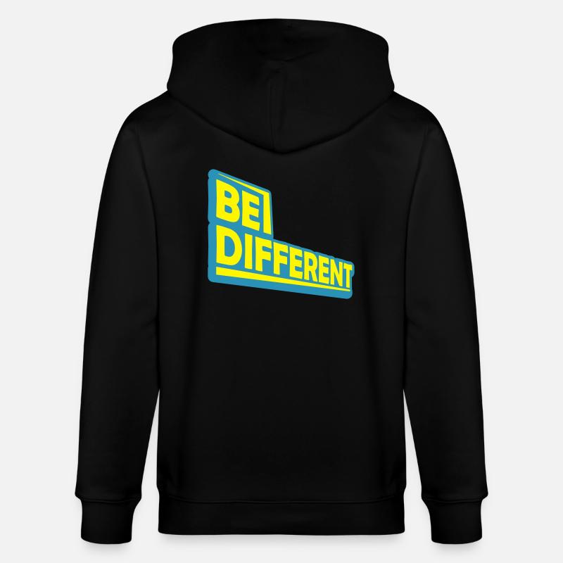 Be different Logo Design - Stanley/Stella Unisex Bio-Kapuzenjacke CULTIVATOR  - Schwarz
