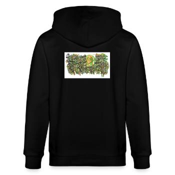 240721 01 - Stanley/Stella Unisex Bio-Kapuzenjacke CULTIVATOR  - Schwarz - Hinten - Anna (173cm)