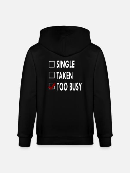 SINGLE TOO BUSY - Veste à capuche bio CULTIVATOR Stanley/Stella Unisexe - noir