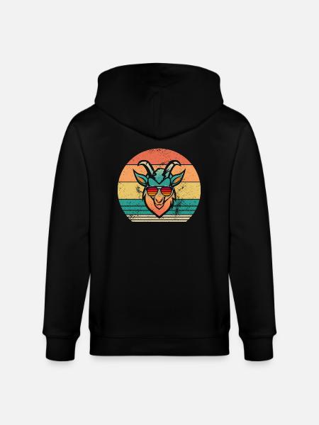 Goats - Stanley/Stella CULTIVATOR  Unisex Organic Hooded Jacket - black