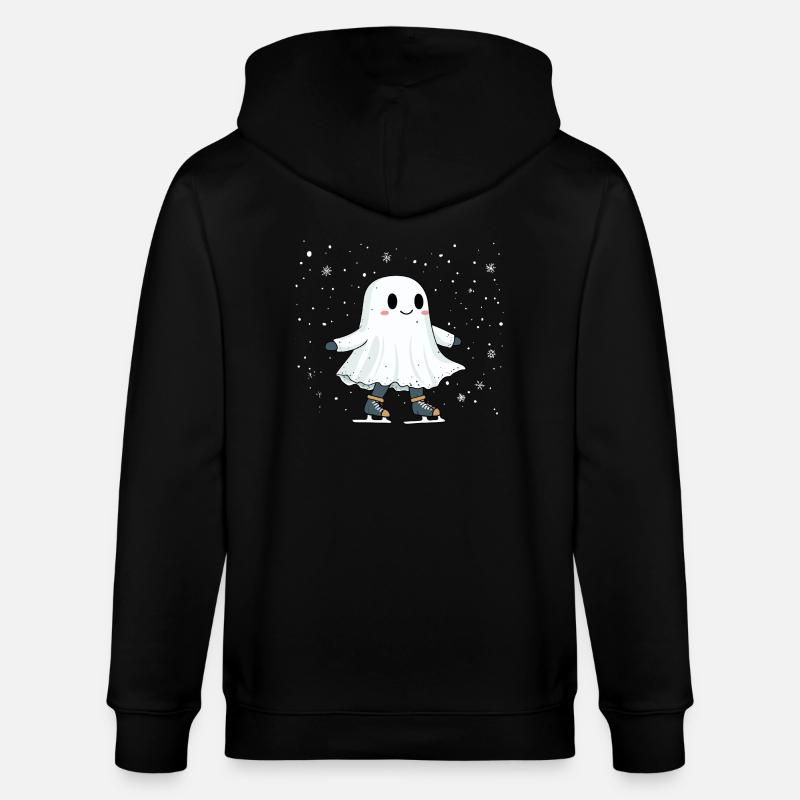 Fantôme sur patins - Veste à capuche bio CULTIVATOR Stanley/Stella Unisexe - noir