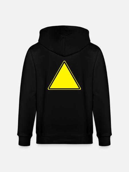 Warnschild Blanko - Stanley/Stella Unisex Bio-Kapuzenjacke CULTIVATOR - Schwarz
