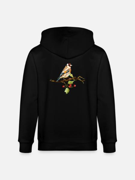 Bird - Stanley/Stella CULTIVATOR  Unisex Organic Hooded Jacket - black