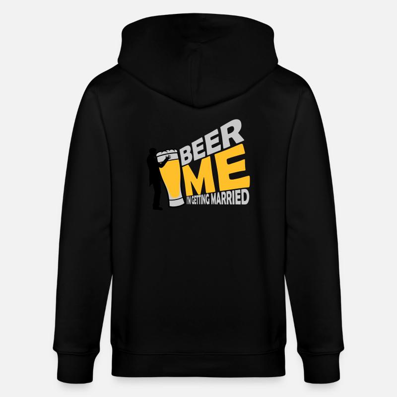 Beer Me Getting Married - Stanley/Stella Unisex Bio-Kapuzenjacke CULTIVATOR - Schwarz