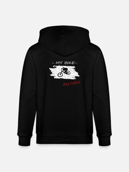 Downhill Biken - Stanley/Stella Unisex Bio-Kapuzenjacke CULTIVATOR  - Schwarz