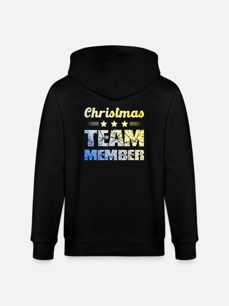 Christmas Team - Stanley/Stella CULTIVATOR  Unisex Organic Hooded Jacket - black