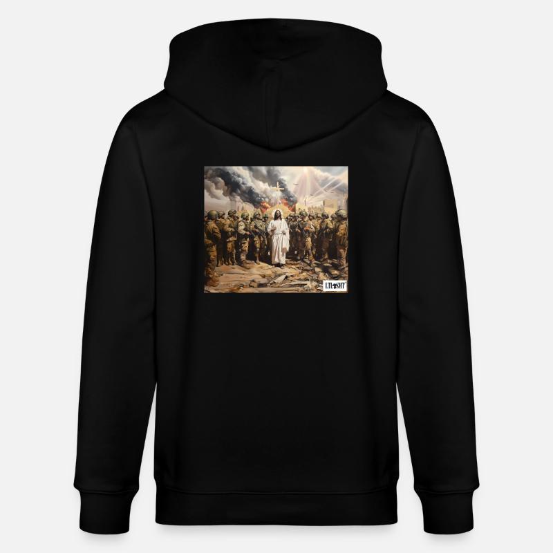 WW3 - Stanley/Stella Unisex Bio-Kapuzenjacke CULTIVATOR  - Schwarz