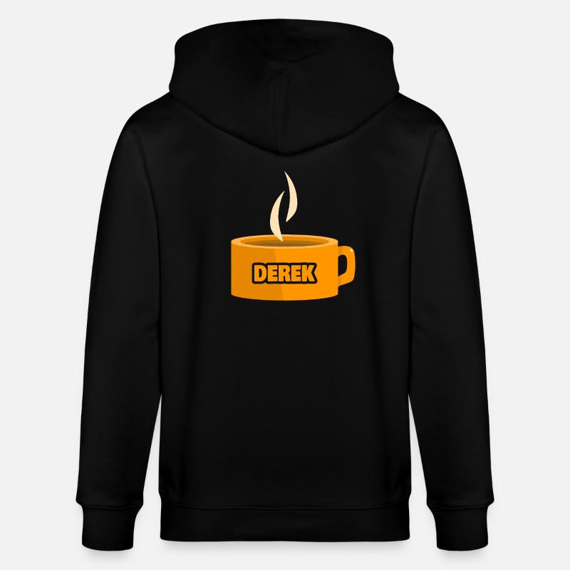 Derek als Teetasse - Stanley/Stella Unisex Bio-Kapuzenjacke CULTIVATOR  - Schwarz