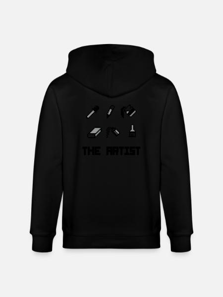 ARTist - Stanley/Stella Unisex Bio-Kapuzenjacke CULTIVATOR  - Schwarz