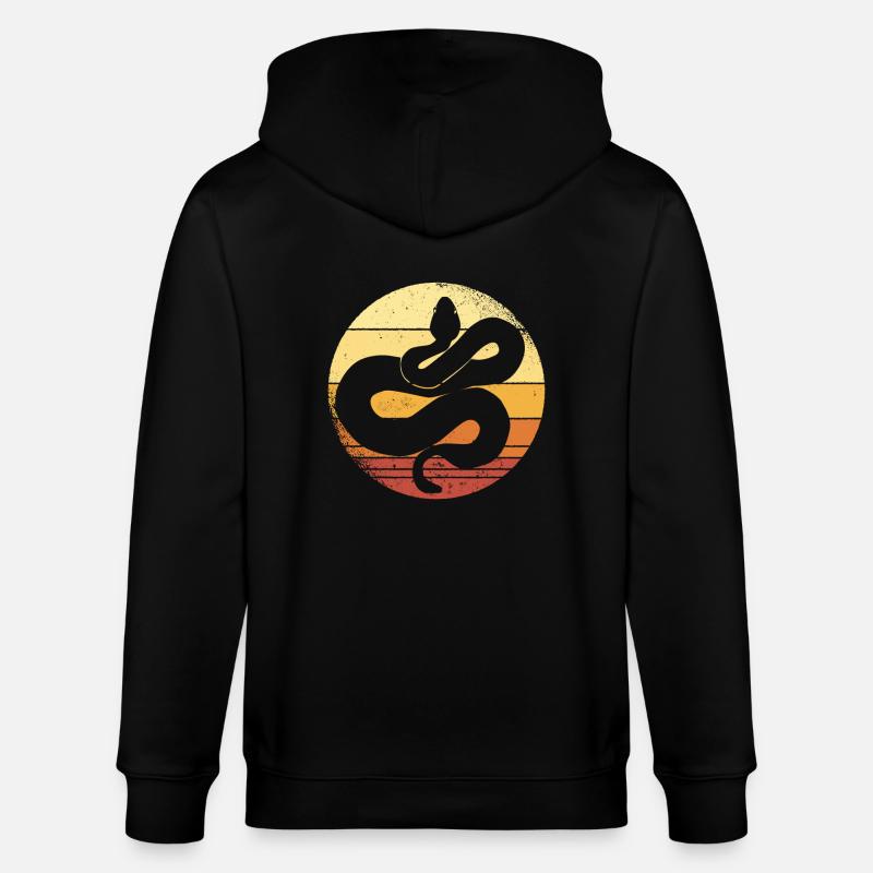 Serpent - Veste à capuche bio CULTIVATOR Stanley/Stella Unisexe - noir