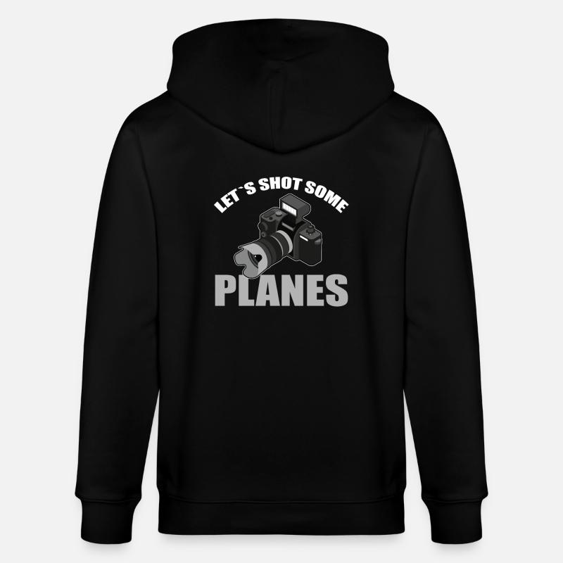 Cadeau de planespotting - Veste à capuche bio CULTIVATOR Stanley/Stella Unisexe - noir