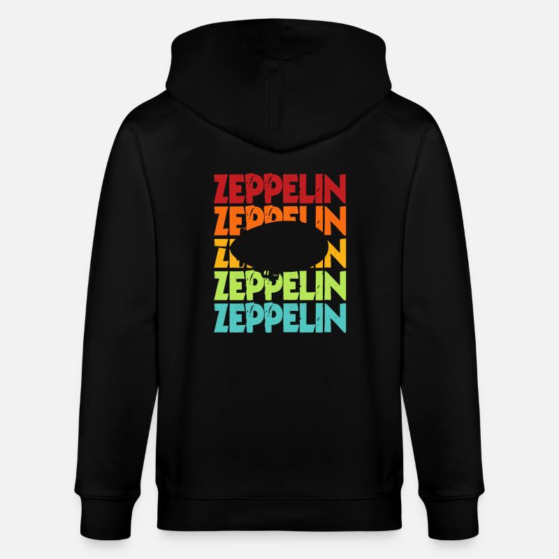 Zeppelin - Stanley/Stella Unisex Bio-Kapuzenjacke CULTIVATOR  - Schwarz