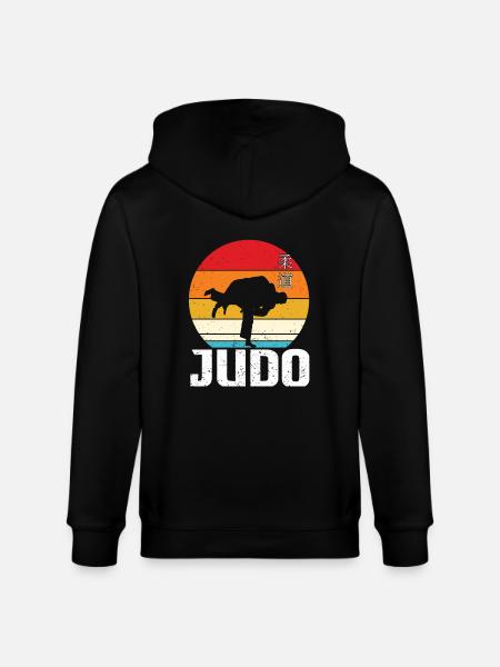 Judo Gift Idea - Stanley/Stella CULTIVATOR Unisex Organic Hooded Jacket - black