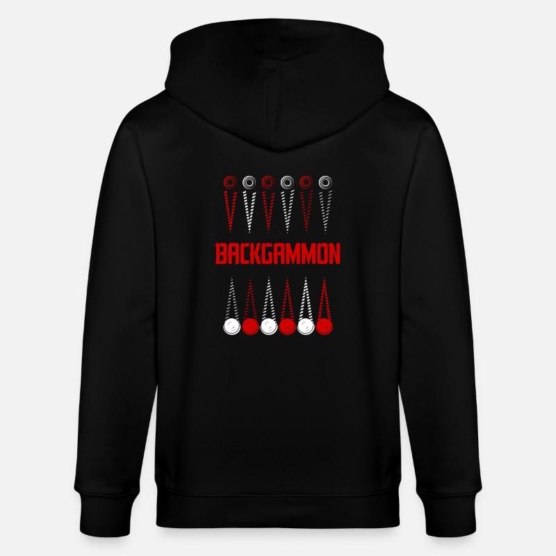 Backgammon - Veste à capuche bio CULTIVATOR Stanley/Stella Unisexe - noir