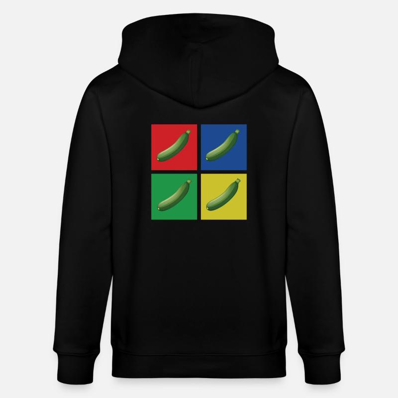Zucchini - Stanley/Stella Unisex Bio-Kapuzenjacke CULTIVATOR  - Schwarz