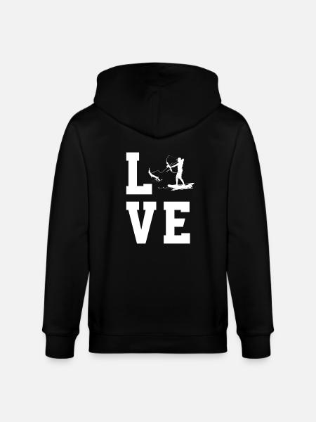 Bogenfischen - Stanley/Stella Unisex Bio-Kapuzenjacke CULTIVATOR - Schwarz
