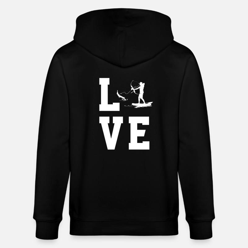 Bogenfischen - Stanley/Stella Unisex Bio-Kapuzenjacke CULTIVATOR  - Schwarz