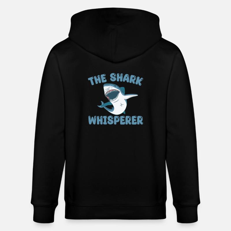 Le Chuchoteur de requin - Veste à capuche bio CULTIVATOR Stanley/Stella Unisexe - noir
