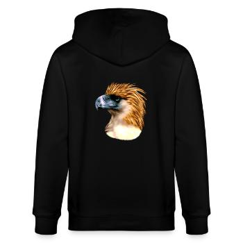 Aigle des singes - Veste à capuche bio CULTIVATOR Stanley/Stella Unisexe - noir - Dos - Anna (173cm)