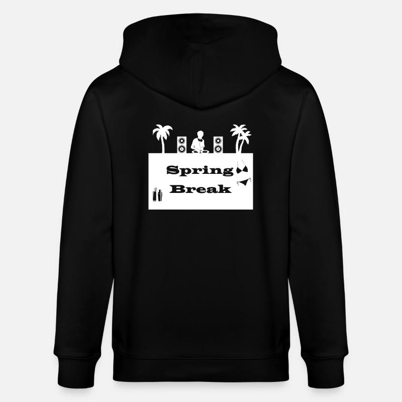 spring break blanc - Veste à capuche bio CULTIVATOR Stanley/Stella Unisexe - noir