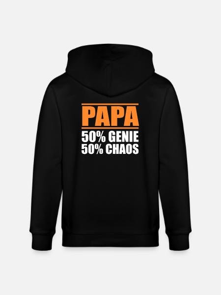 Father Dad - Stanley/Stella CULTIVATOR  Unisex Organic Hooded Jacket - black