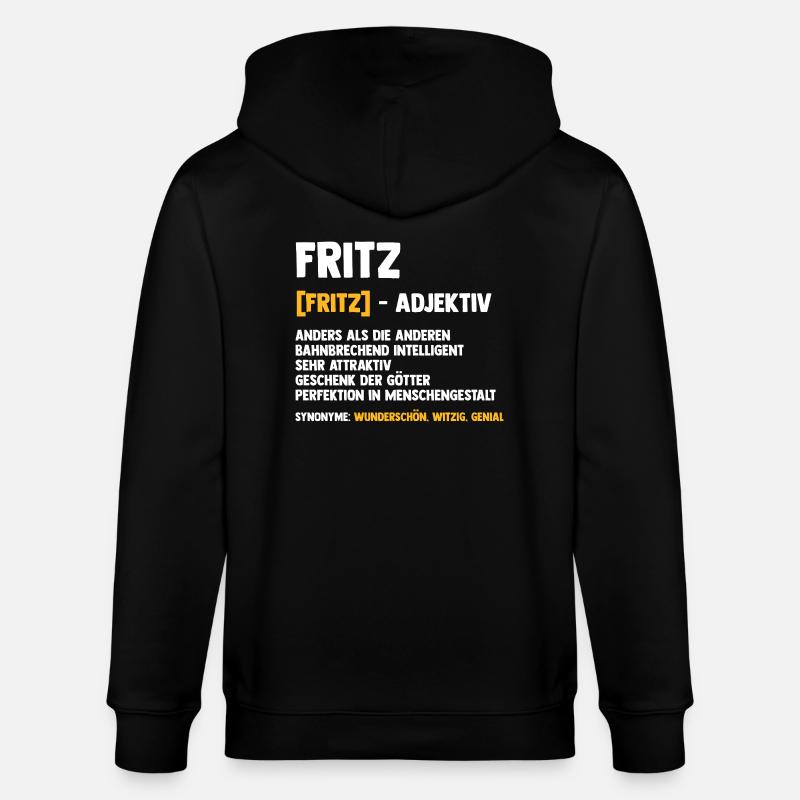 Fritz - Veste à capuche bio CULTIVATOR Stanley/Stella Unisexe - noir