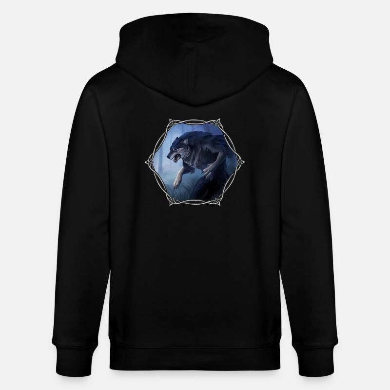 Werwolf - Stanley/Stella Unisex Bio-Kapuzenjacke CULTIVATOR  - Schwarz
