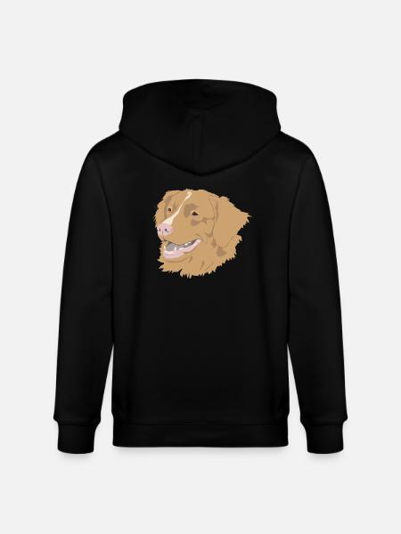 Nova Scotia Duck Tolling Retriever - Stanley/Stella økologisk unisex-hættejakke CULTIVATOR  - sort