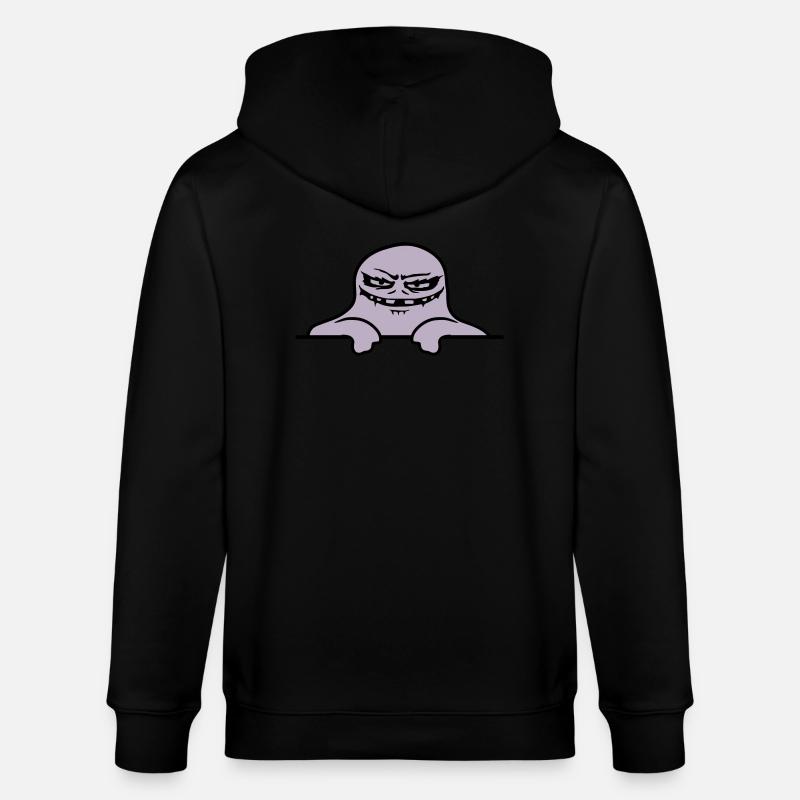 Mauer Geist Comic Monster - Stanley/Stella Unisex Bio-Kapuzenjacke CULTIVATOR  - Schwarz