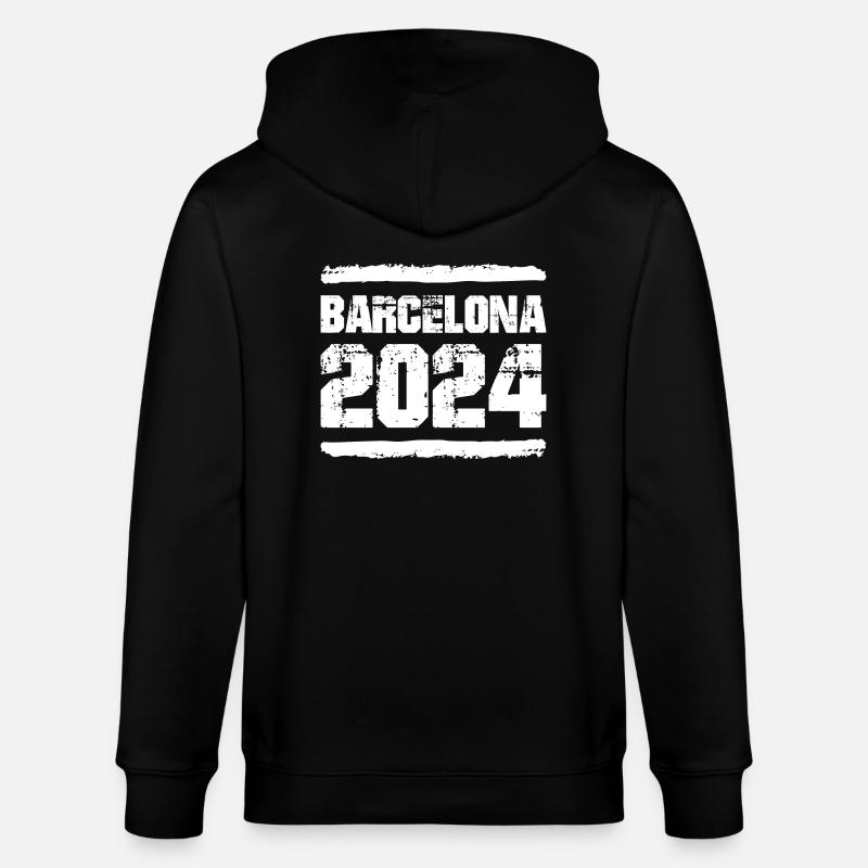 L’équipe de Barcelone 2024 - Veste à capuche bio CULTIVATOR Stanley/Stella Unisexe - noir