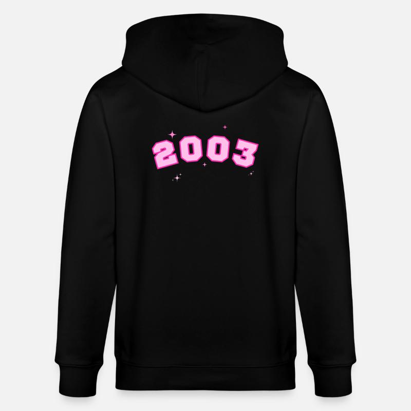 2003 rose étoile - Veste à capuche bio CULTIVATOR Stanley/Stella Unisexe - noir