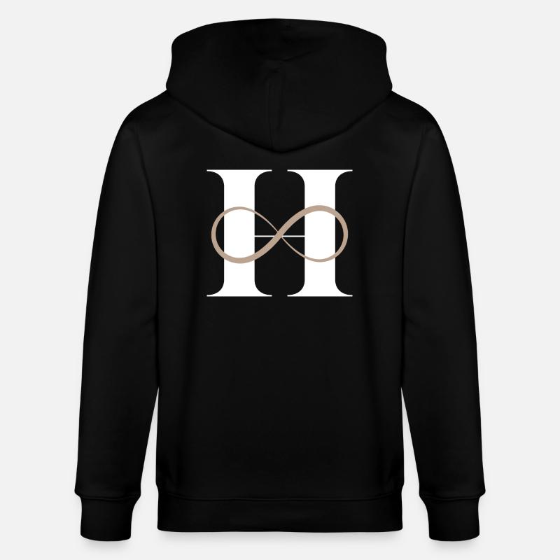 Unendlicher Buchstabe h - Stanley/Stella Unisex Bio-Kapuzenjacke CULTIVATOR  - Schwarz