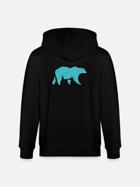 Eisbär - Stanley/Stella Unisex Bio-Kapuzenjacke CULTIVATOR  - Schwarz