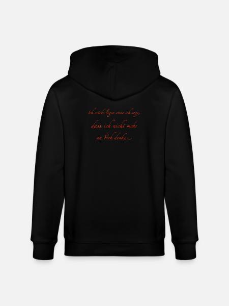 ich würde lügen...... - Stanley/Stella Unisex Bio-Kapuzenjacke CULTIVATOR - Schwarz