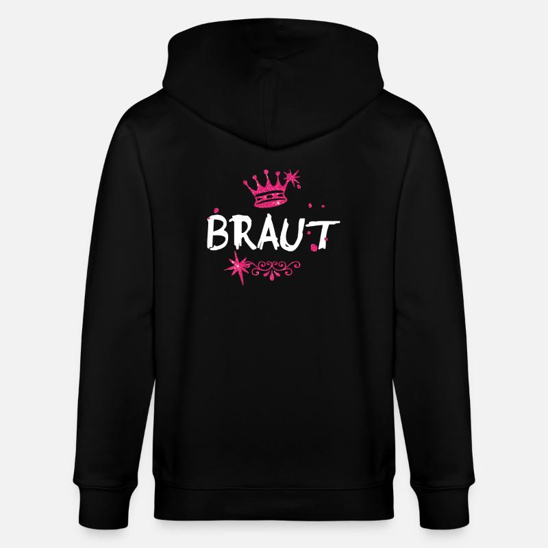 Braut - Stanley/Stella Unisex Bio-Kapuzenjacke CULTIVATOR  - Schwarz