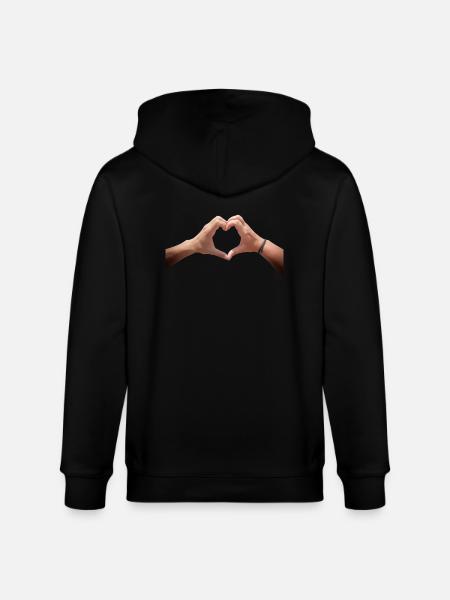 Valentines Day - Stanley/Stella Unisex Bio-Kapuzenjacke CULTIVATOR - Schwarz