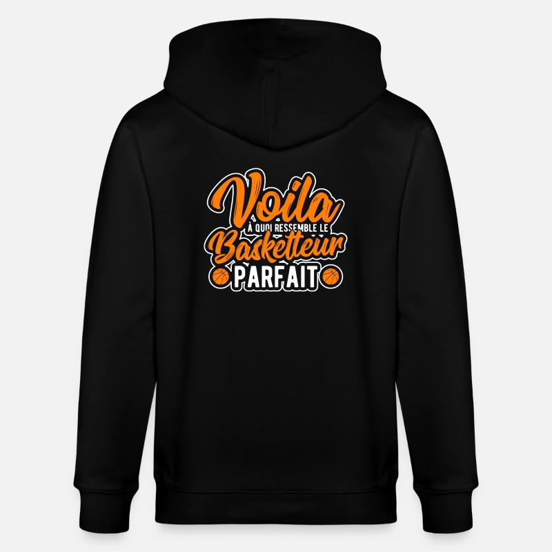 Basketteur parfait cadeau - Veste à capuche bio CULTIVATOR Stanley/Stella Unisexe - noir