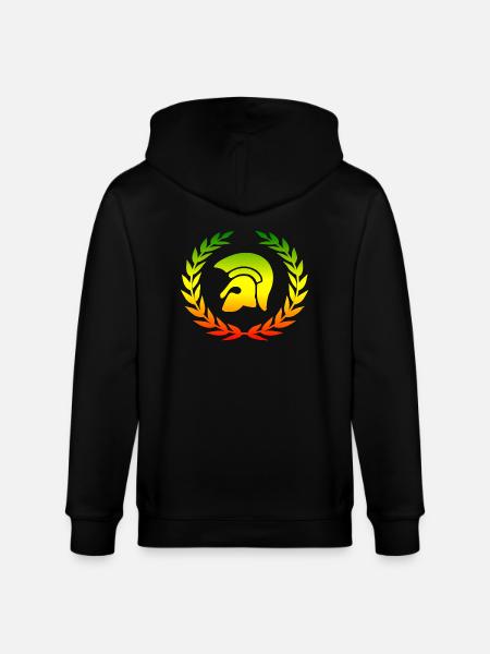 Trojan reggae laurel - Stanley/Stella CULTIVATOR  Unisex Organic Hooded Jacket - black