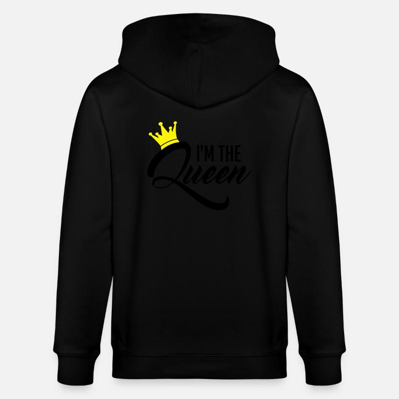I'm the Queen - Veste à capuche bio CULTIVATOR Stanley/Stella Unisexe - noir